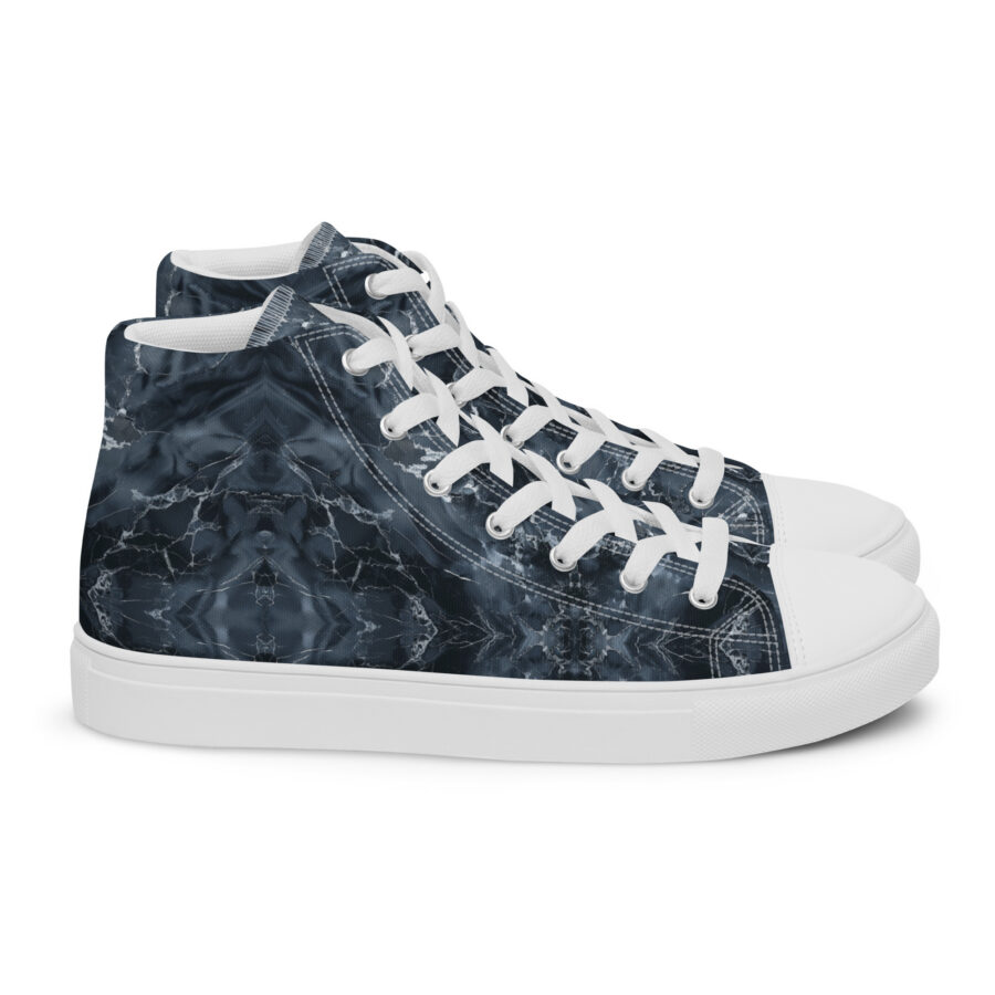 Cracked Marbles Highs - white sole, right view