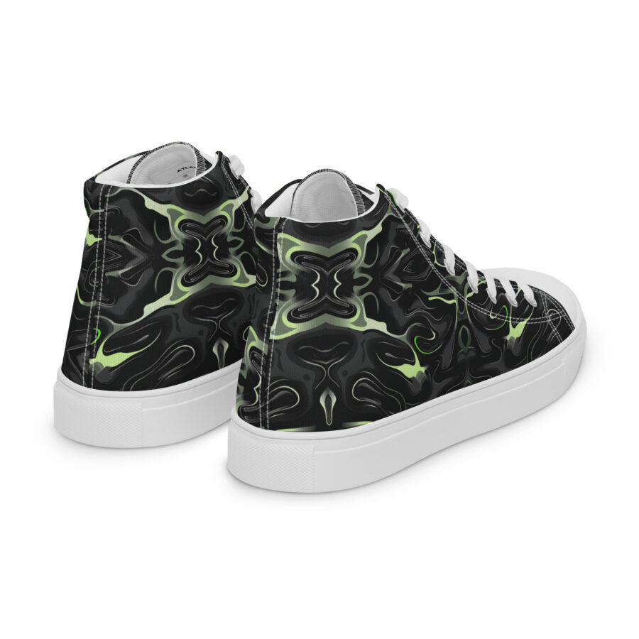 Radioactive Highs - white sole, right back view