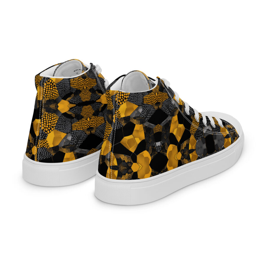 Bumblebee Highs - white sole, right back view