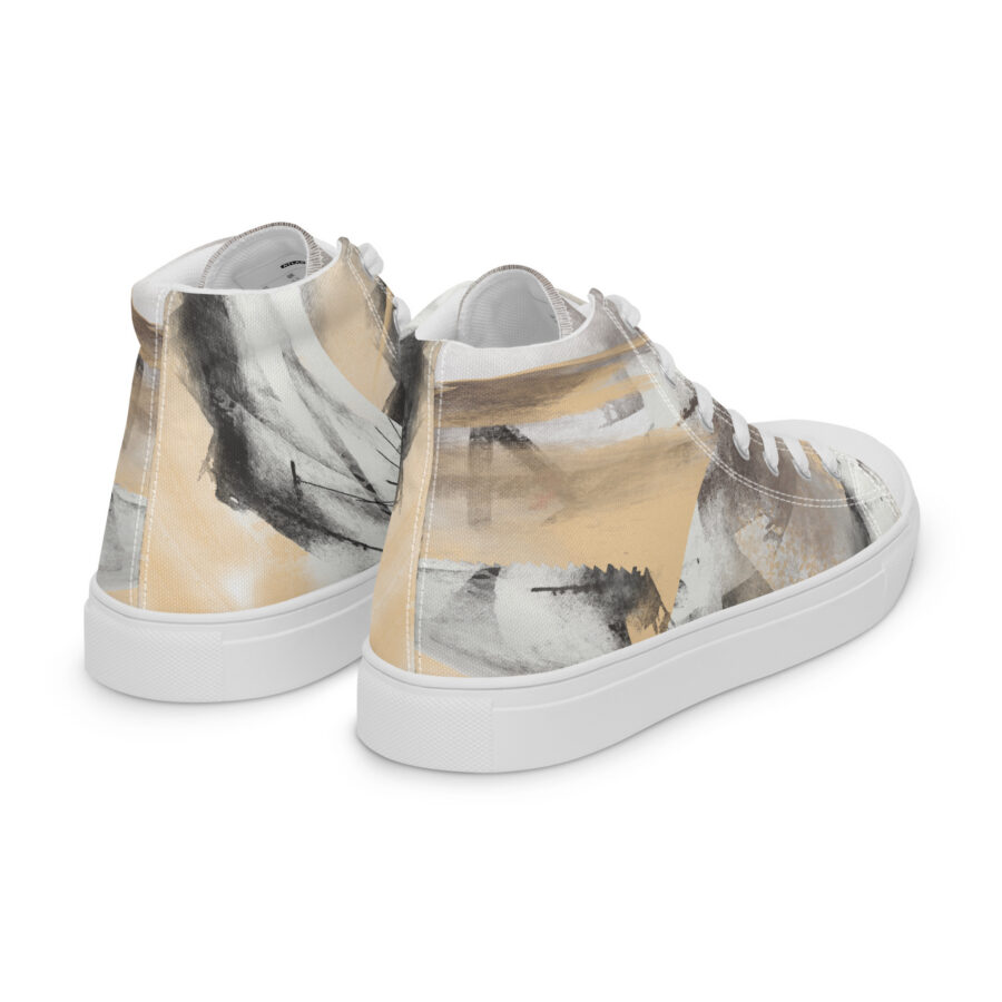 Dune Art Soles - white sole, right back view