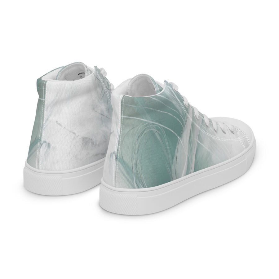 Phoenix Highs - white sole, right back view