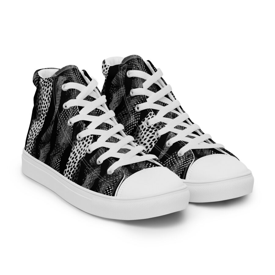 Digital Cheetah Highs - white sole, right front view