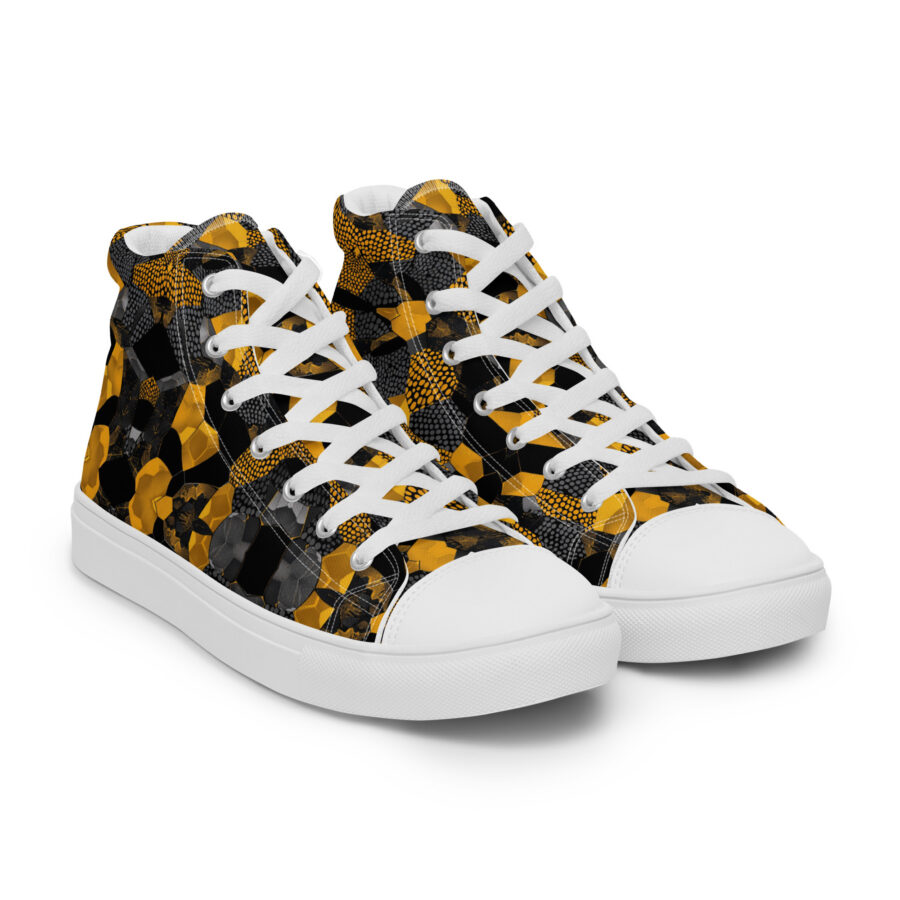 Bumblebee Highs - white sole, right front view