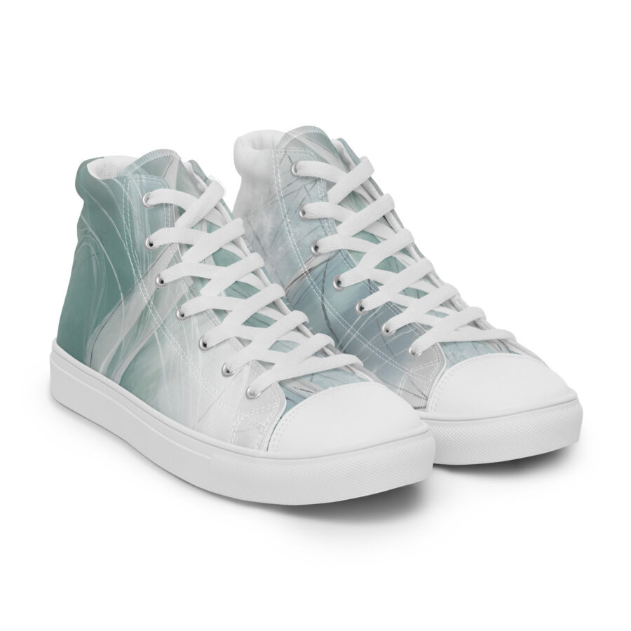Phoenix Highs - white sole, right front view