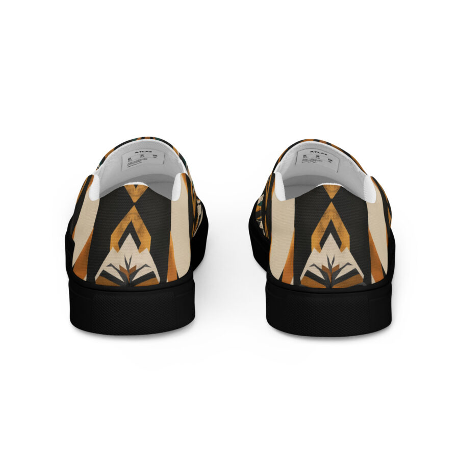 Lion Pride Slips - black sole, back view