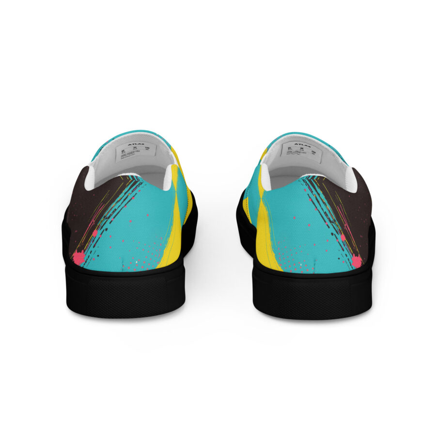 Pop Cat Slips - black sole, back view