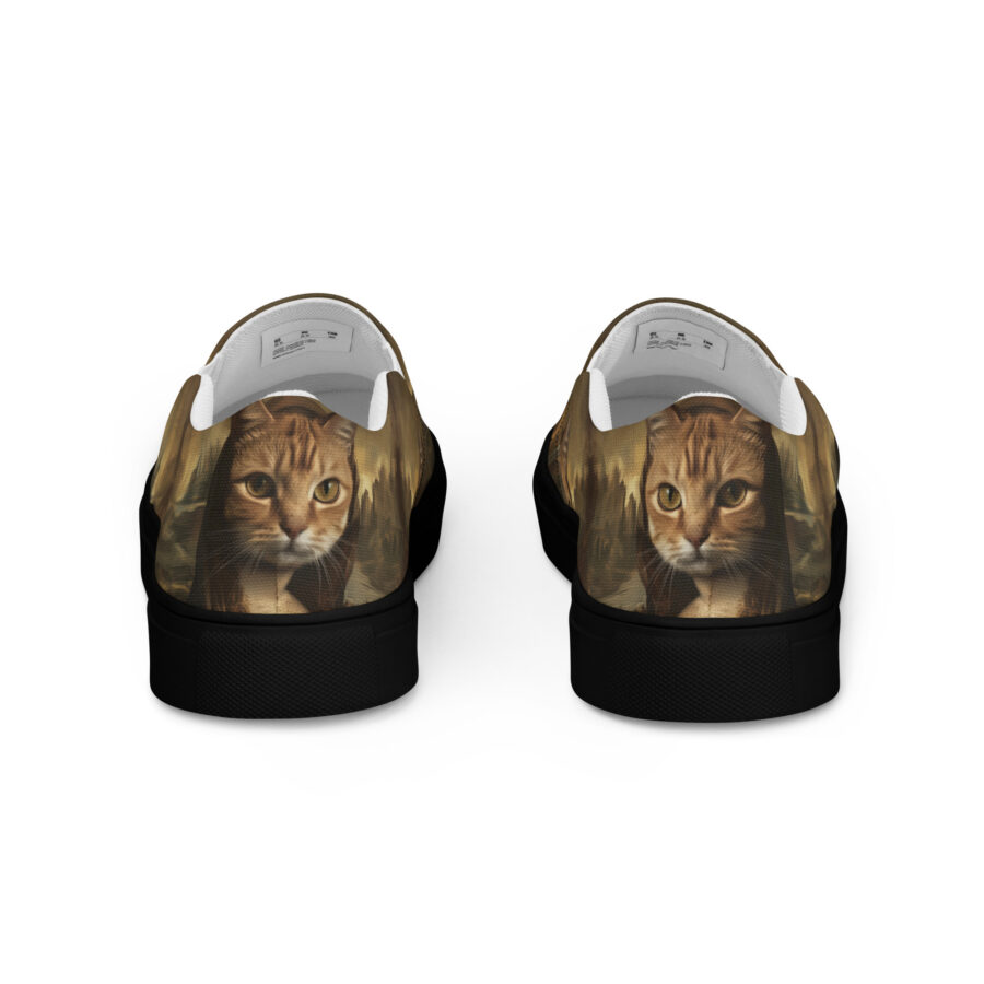 Mona Kitty Slips - black sole, back view