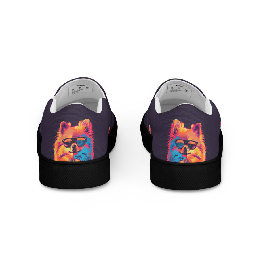 Pom Slips Slips - black sole, back view
