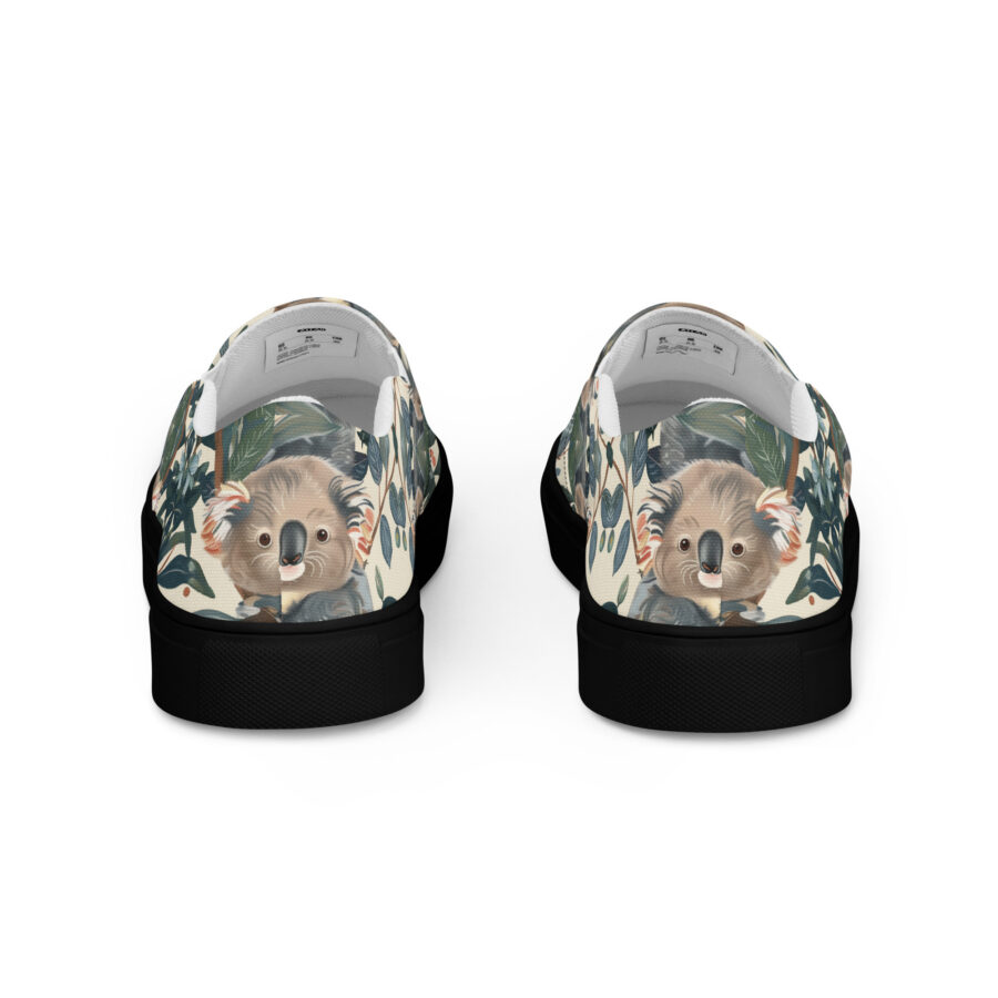 Koala Slips - black sole, back view