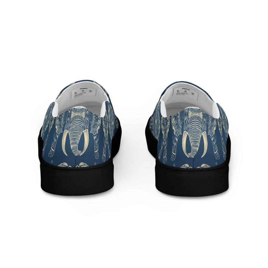 Elephant Spirit Slips - black sole, back view