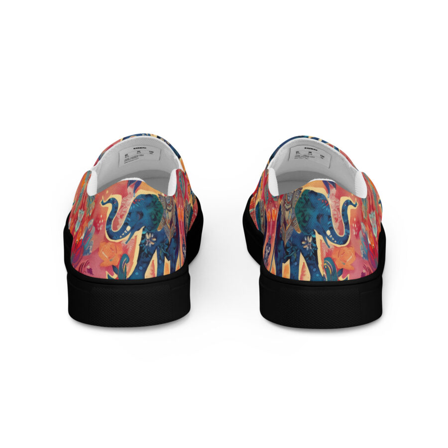 Elephant Spirit Slips - black sole, back view