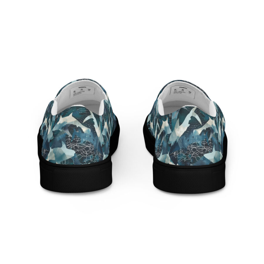 Sharky Slips - black sole, back view