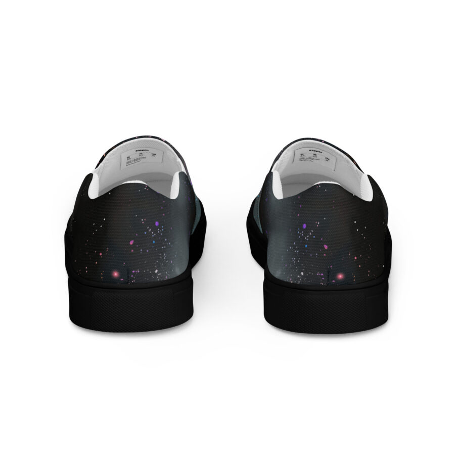 Lion Dazzle Slips - black sole, back view