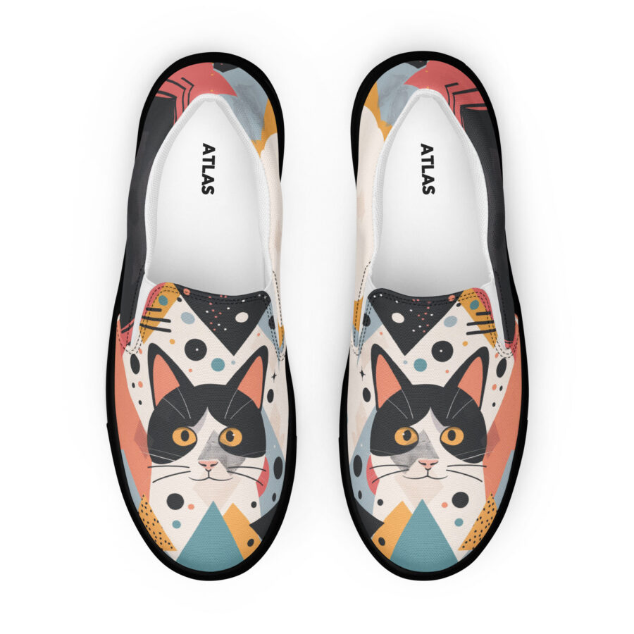 Cheeky Cat Slips - black sole, front view