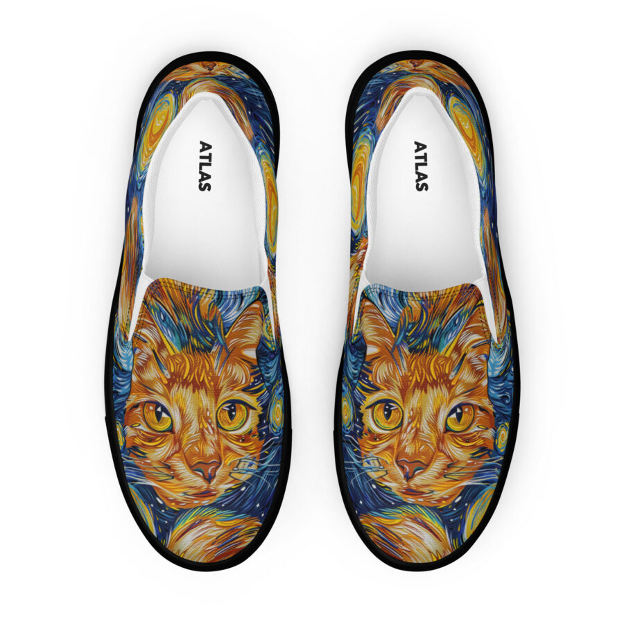 Pawcasso Night Slips - black sole, front view