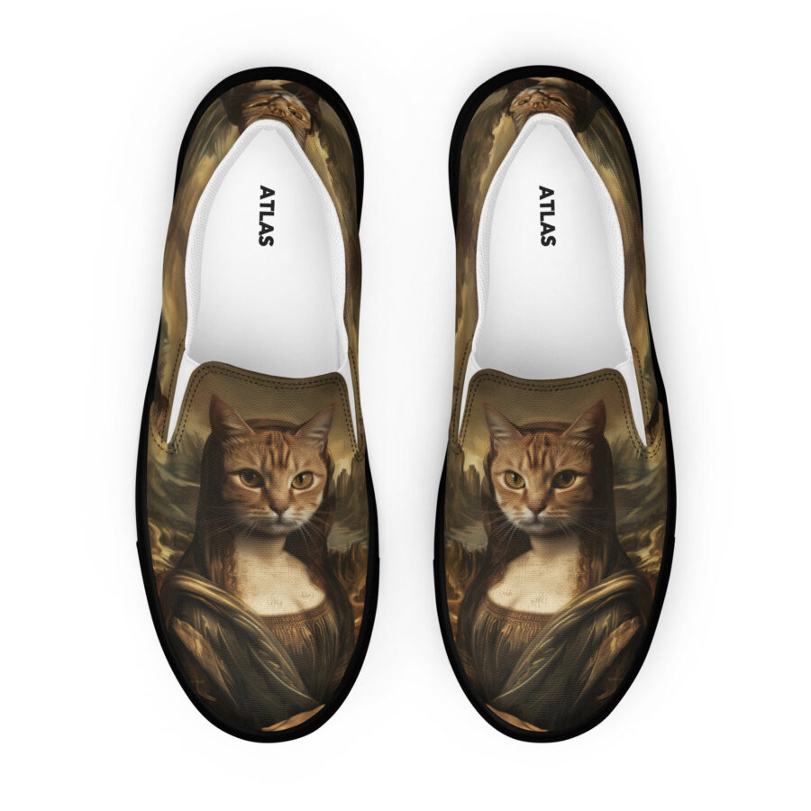 Mona Kitty Slips - black sole, front view