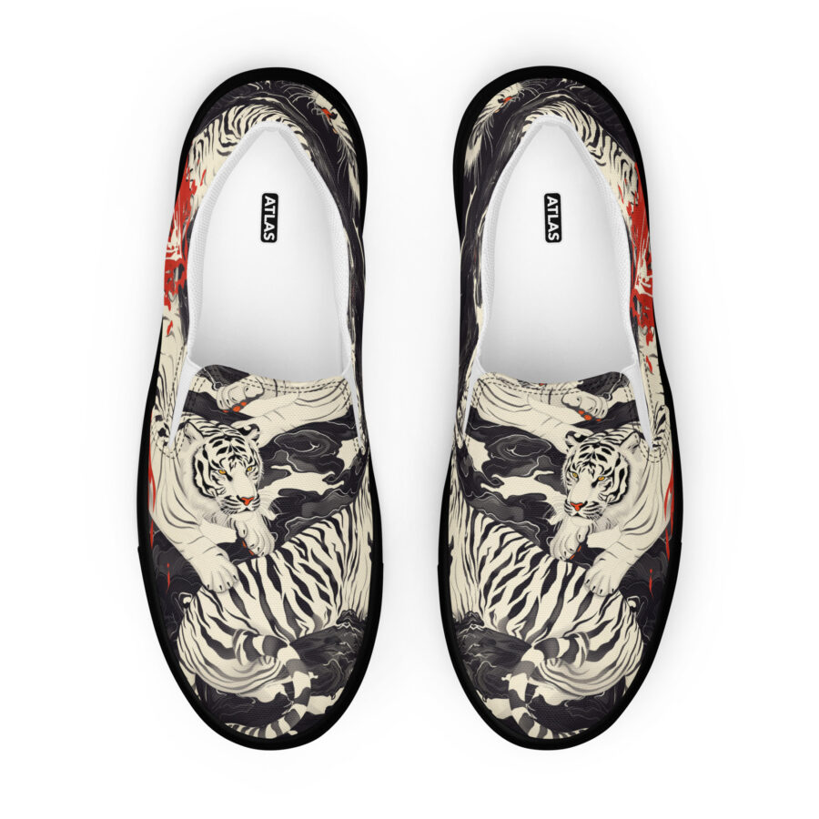 Tiger Slips - black sole, front view