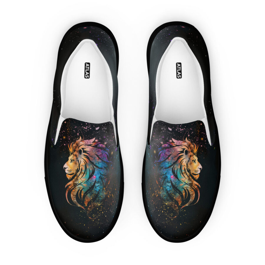 Lion Dazzle Slips - black sole, front view