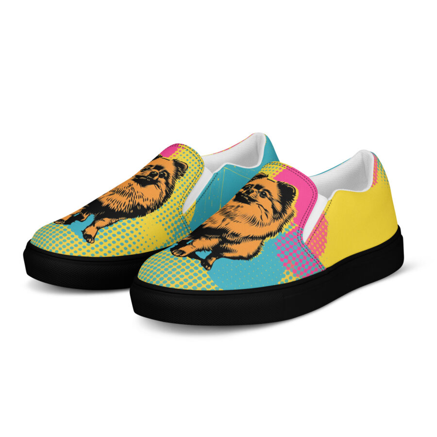Rocky Slips Slips - black sole, left front view