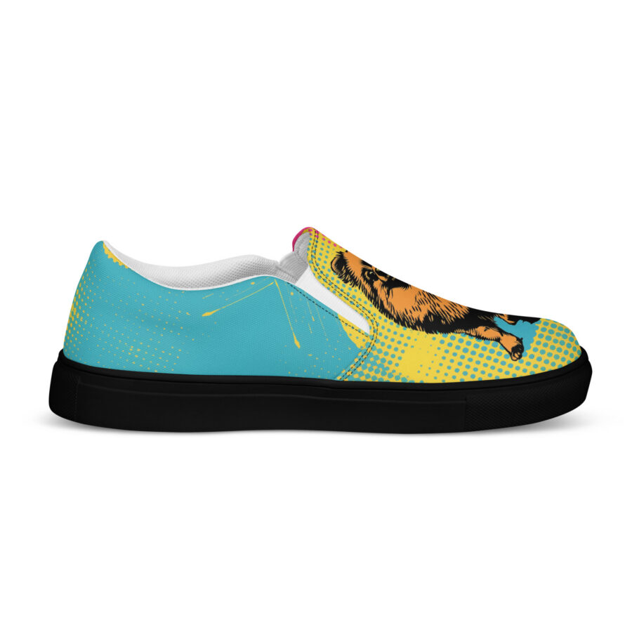 Rocky Slips Slips - black sole, left inside view