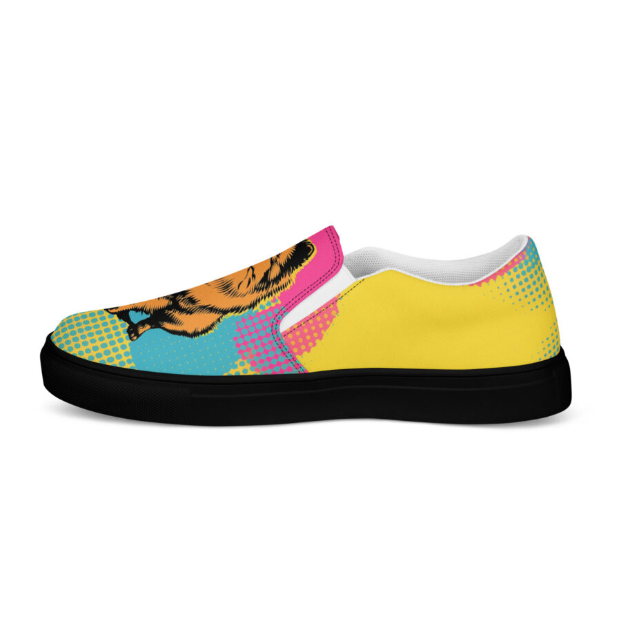 Rocky Slips Slips - black sole, left outside view
