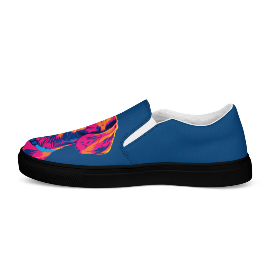 Doxie Slips - black sole, left outside view