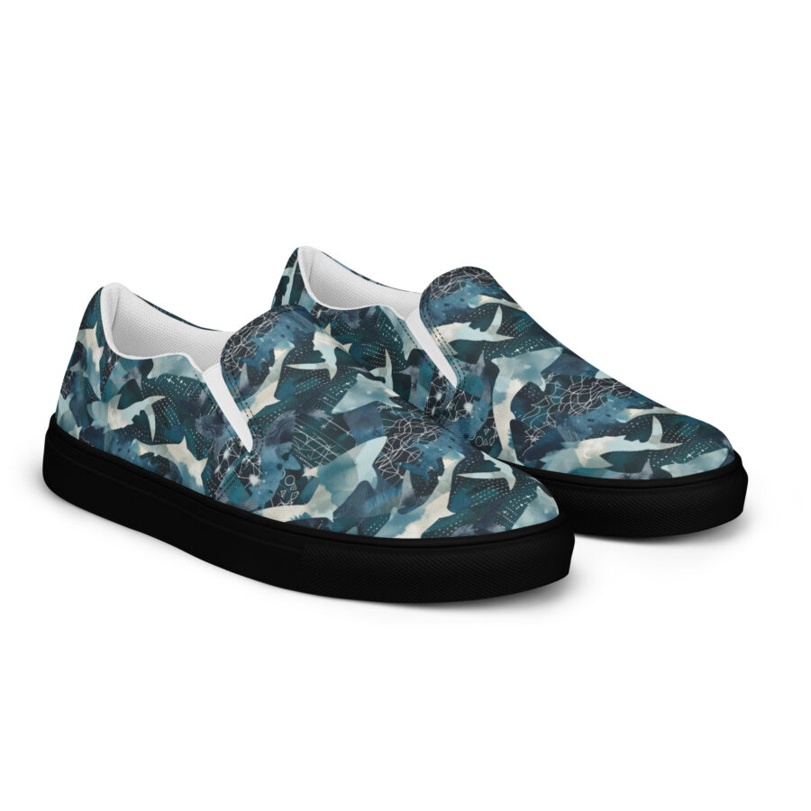 Sharky Slips - black sole, right front view