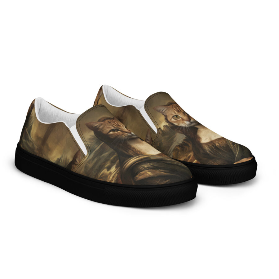 Mona Kitty Slips - black sole, right front view