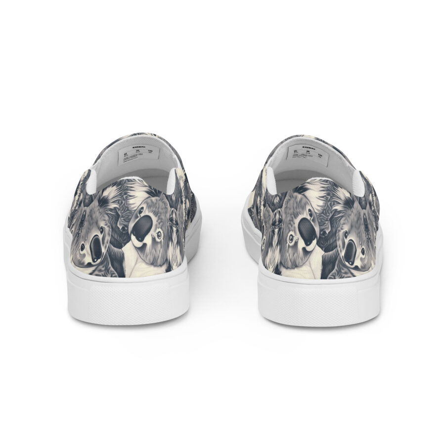 Koala Slips - white sole, back view