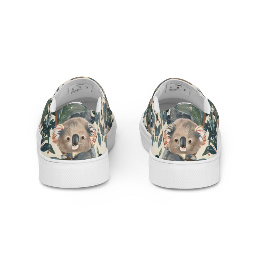 Koala Slips - white sole, back view