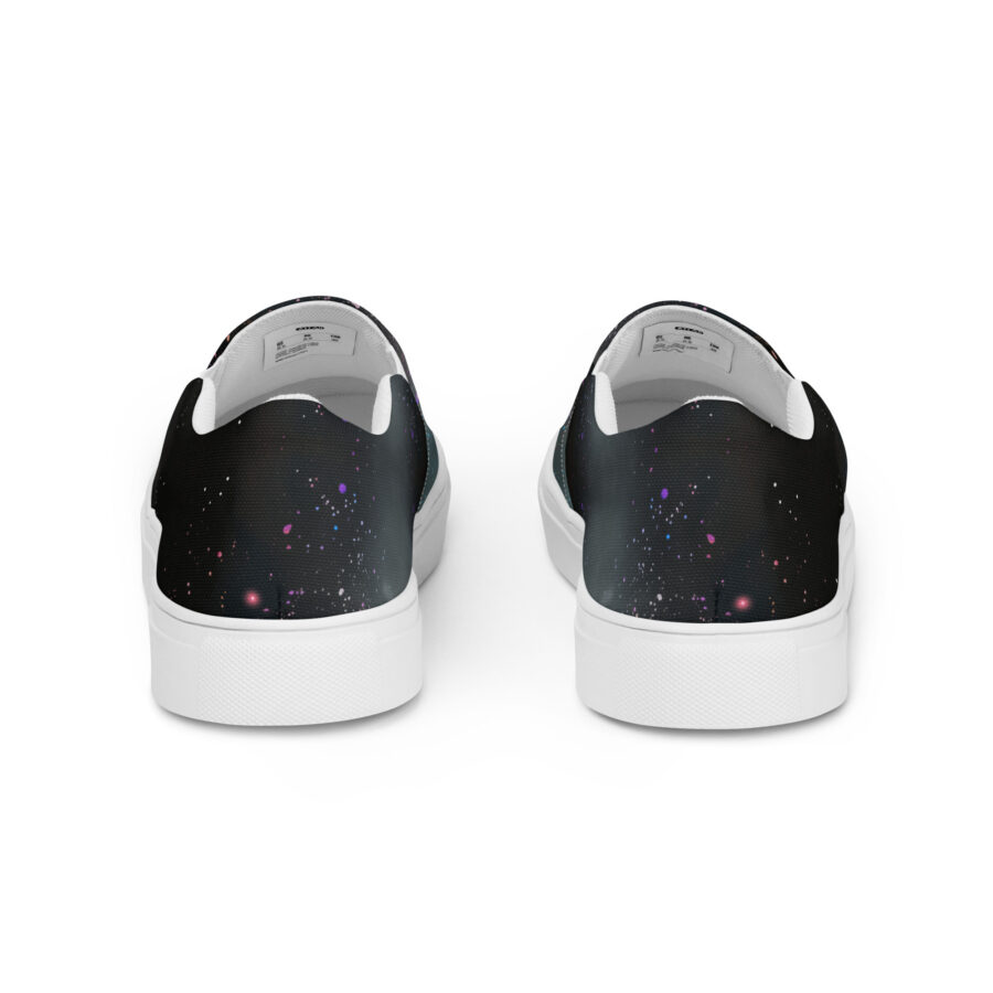 Lion Dazzle Slips - white sole, back view