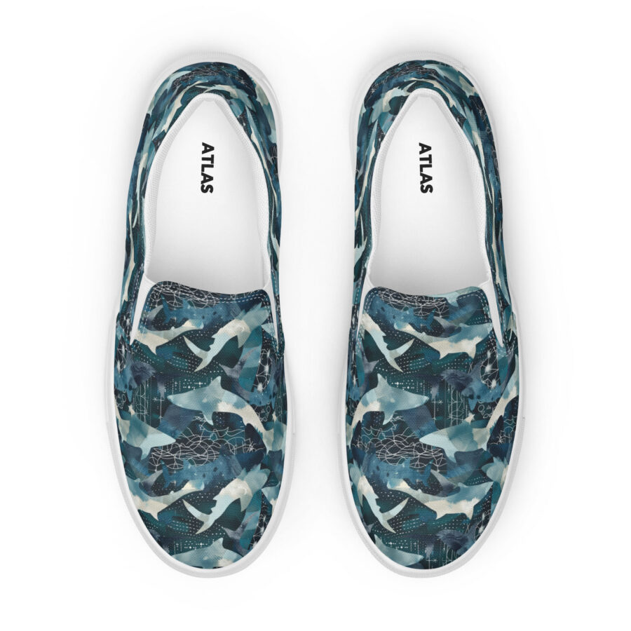 Sharky Slips - white sole, front view