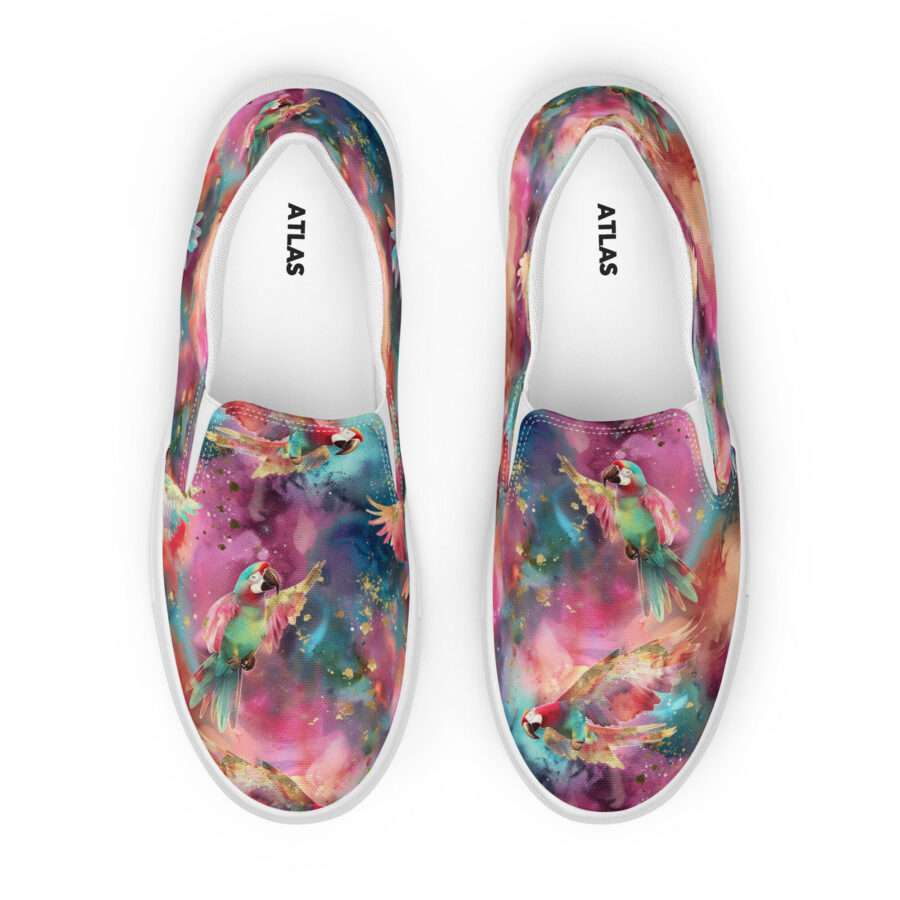 Macaw Slips - white sole, front view