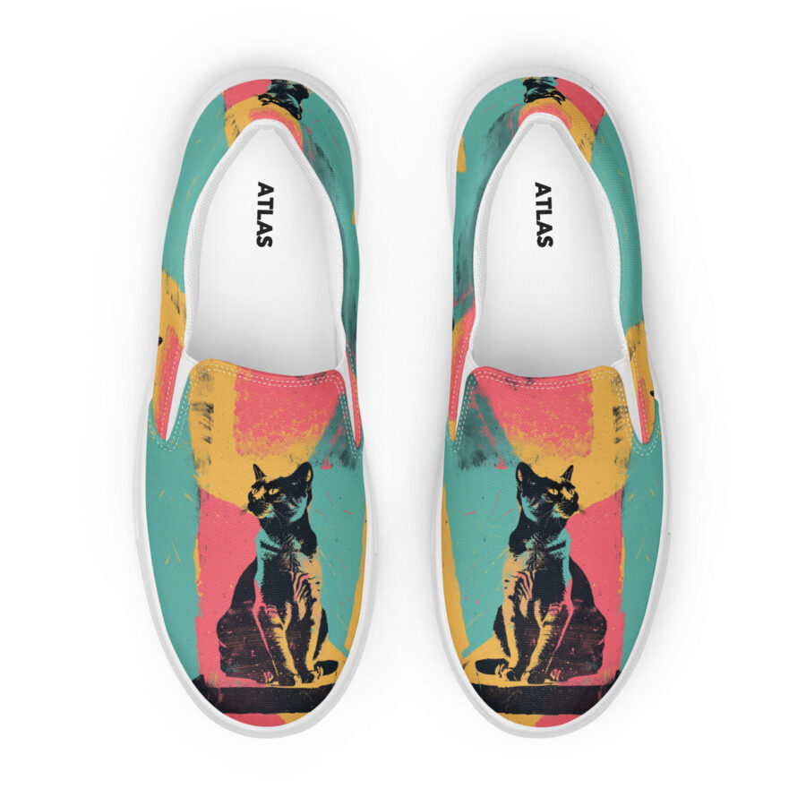 Catfitti Slips - white sole, front view