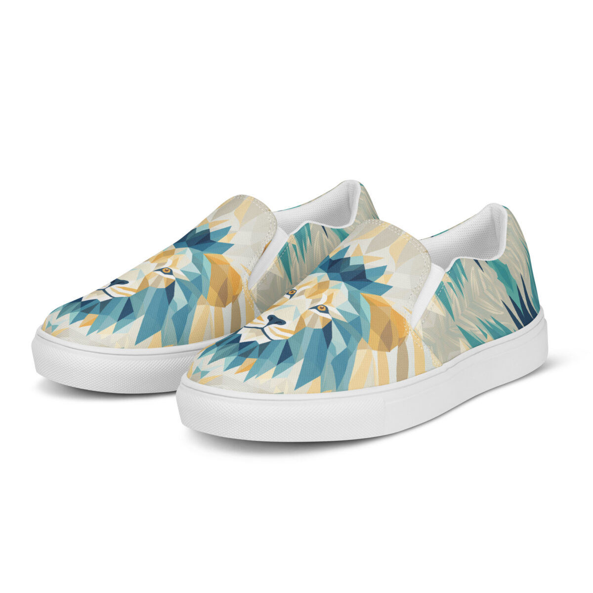 King Slips - white sole, left front view