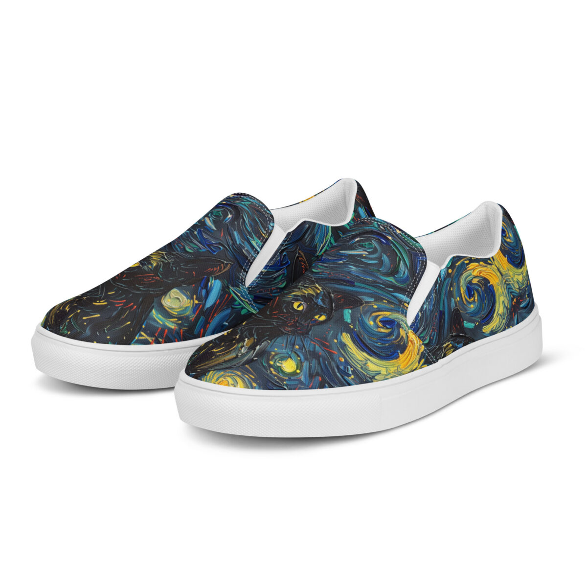 Pawcasso Slips - white sole, left front view