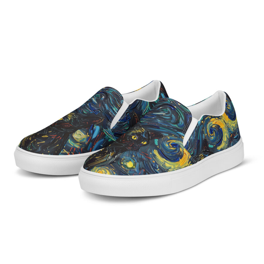 Pawcasso Slips - white sole, left front view