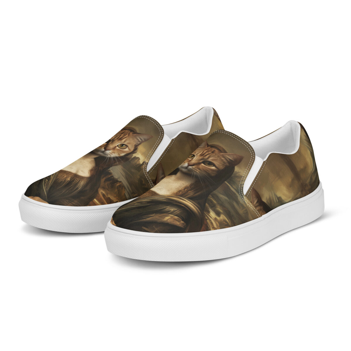Mona Kitty Slips - white sole, left front view