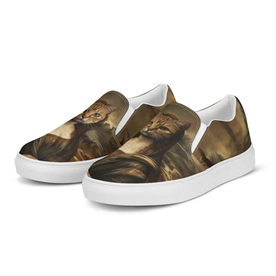 Mona Kitty Slips - white sole, left front view