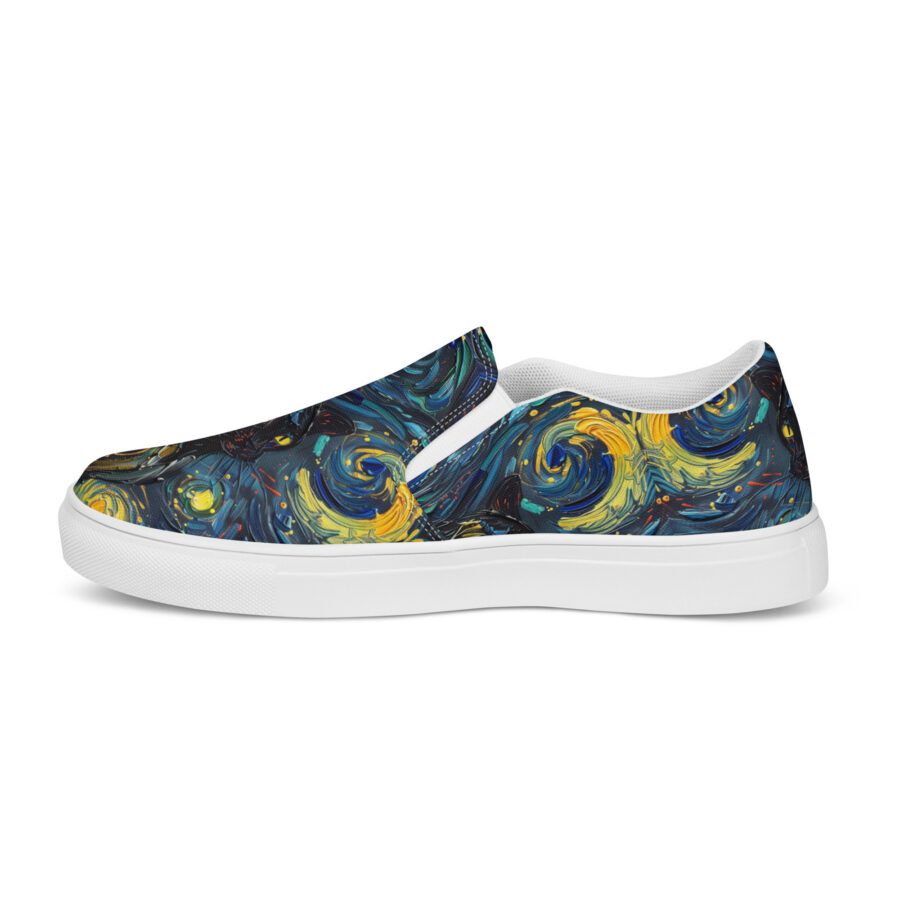 Pawcasso Slips - white sole, left outside view