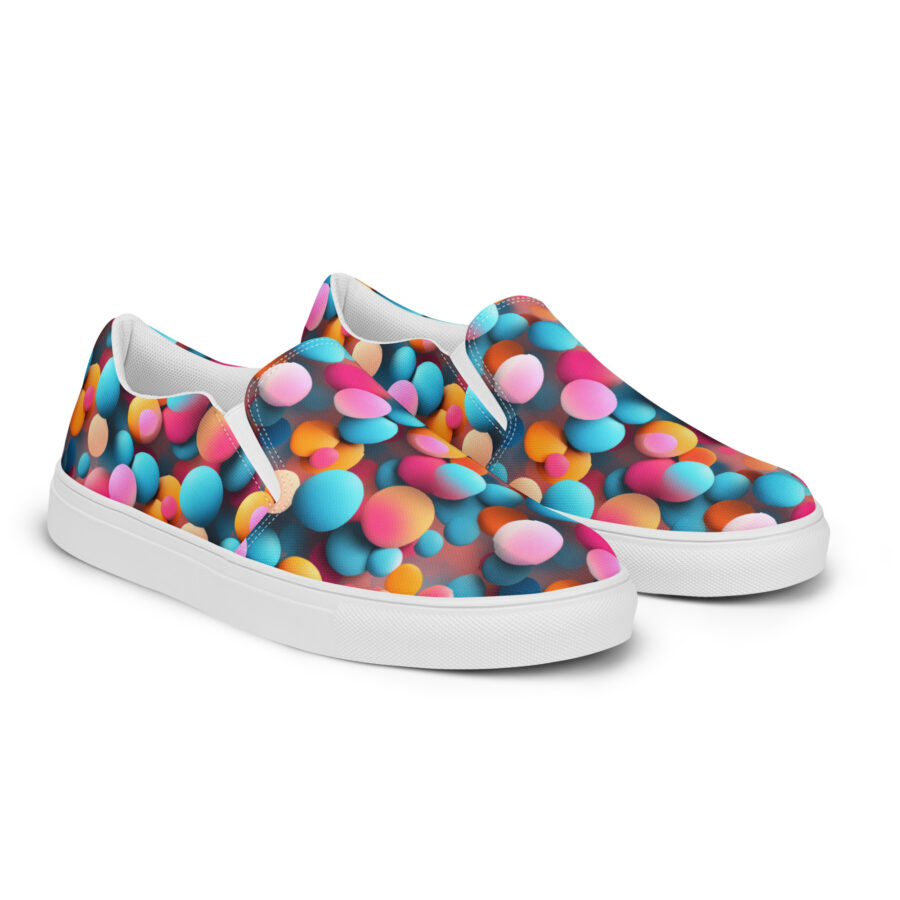 Dots! Slips - white sole, right front view