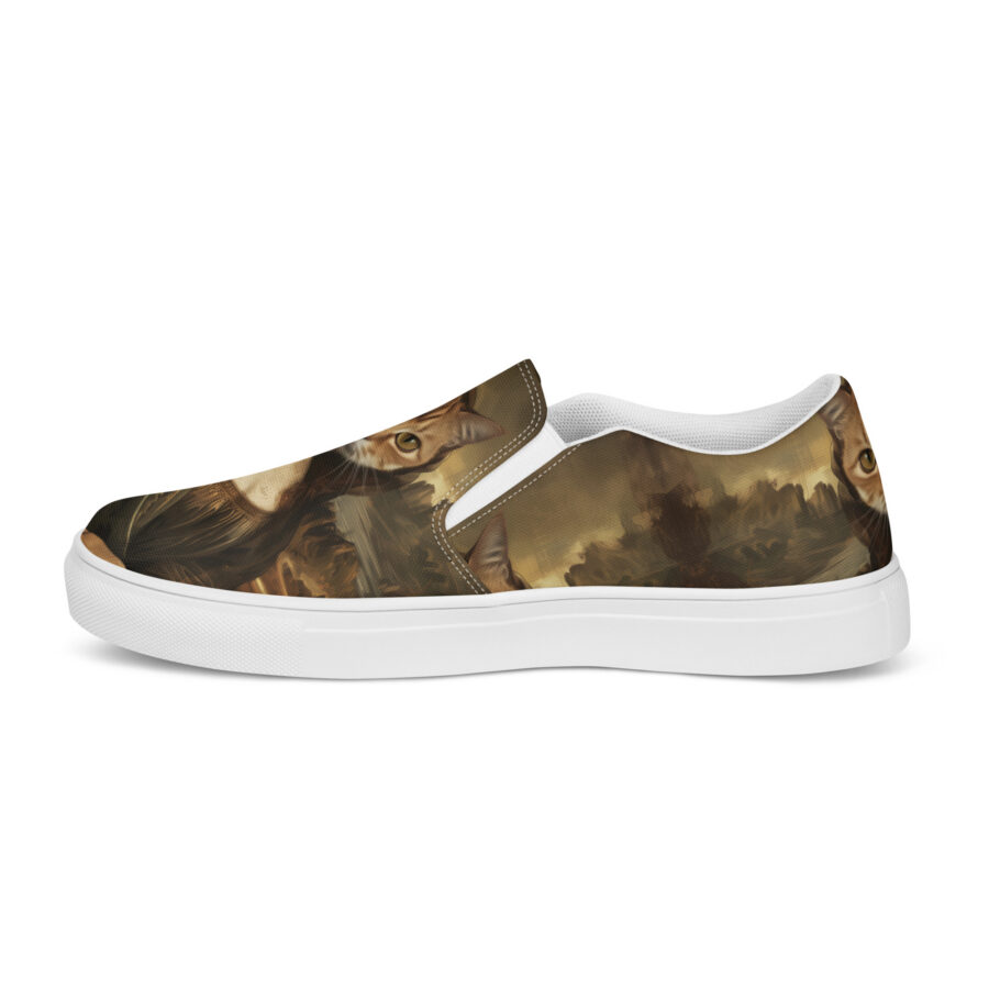 Mona Kitty Slips - white sole, right inside view