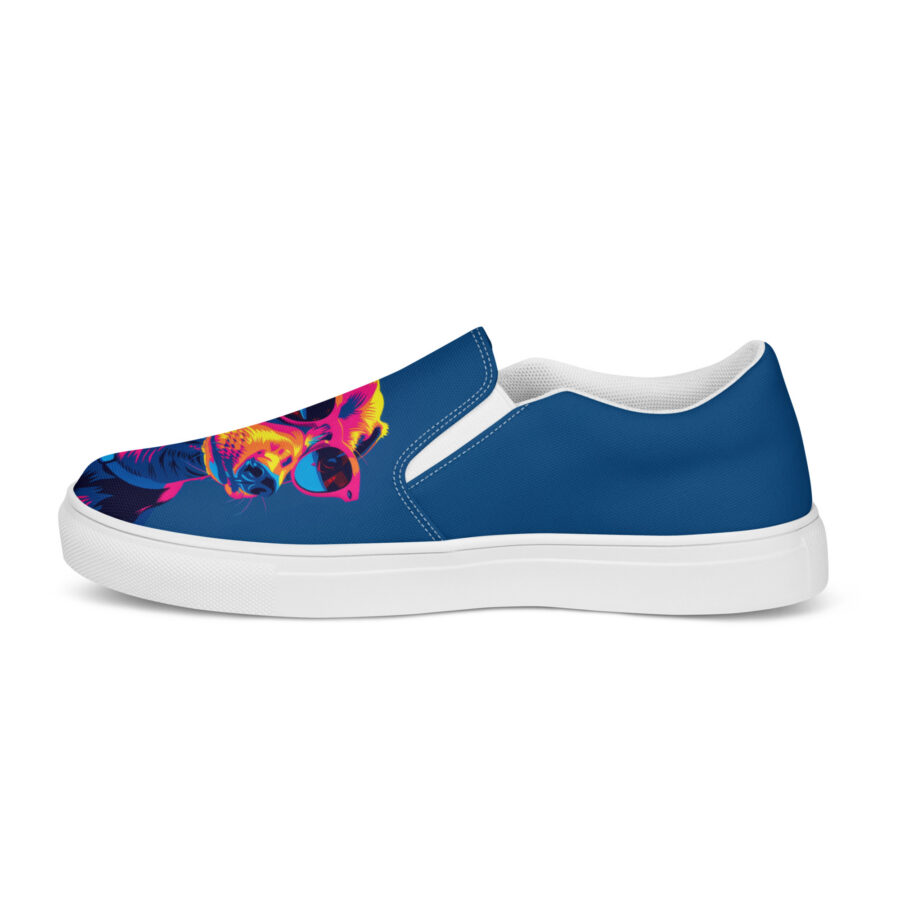Doxie Slips - white sole, right inside view