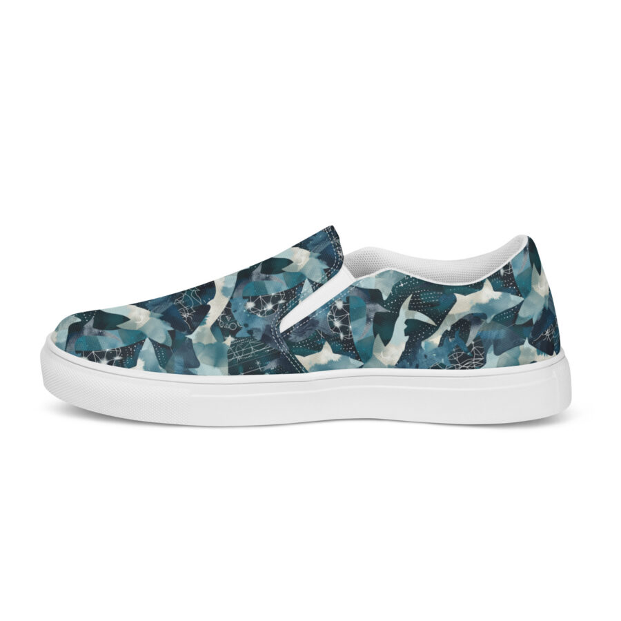 Sharky Slips - white sole, right inside view