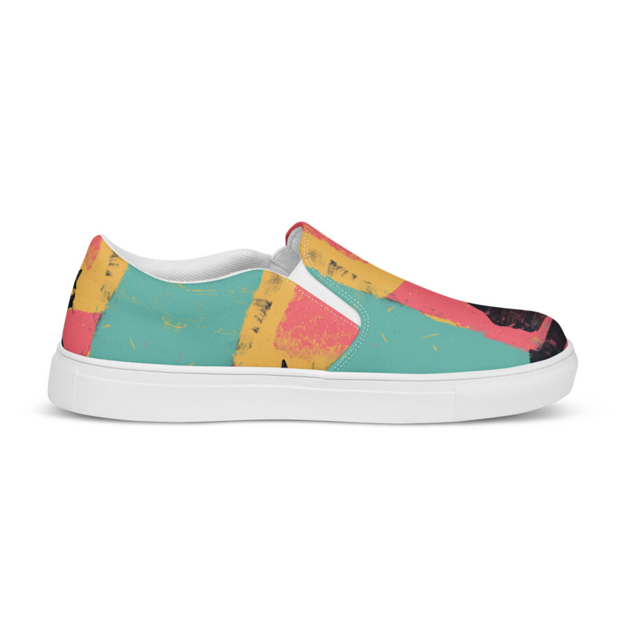 Catfitti Slips - white sole, right outside view