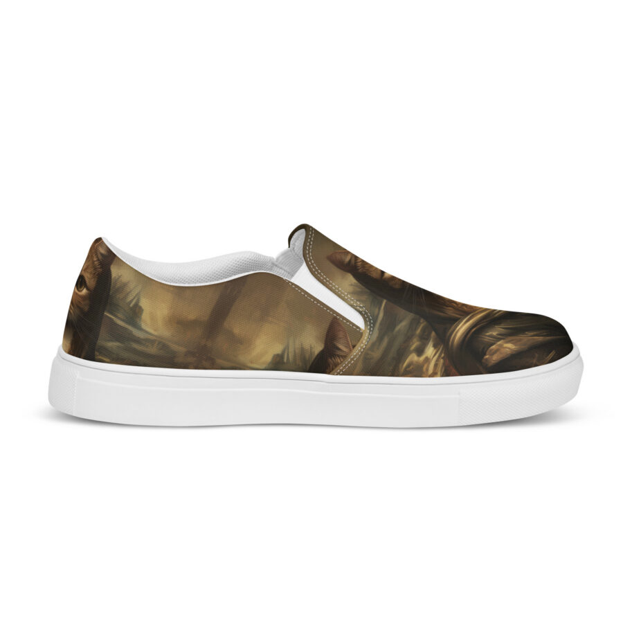 Mona Kitty Slips - white sole, right outside view