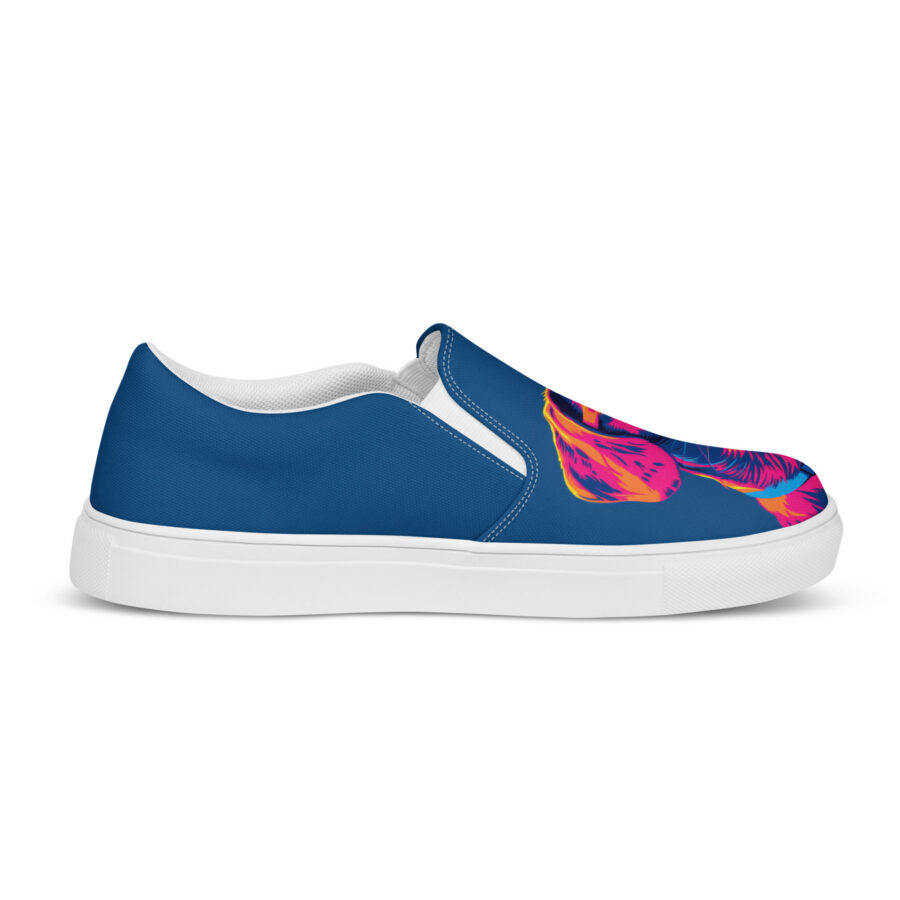 Doxie Slips - white sole, right outside view