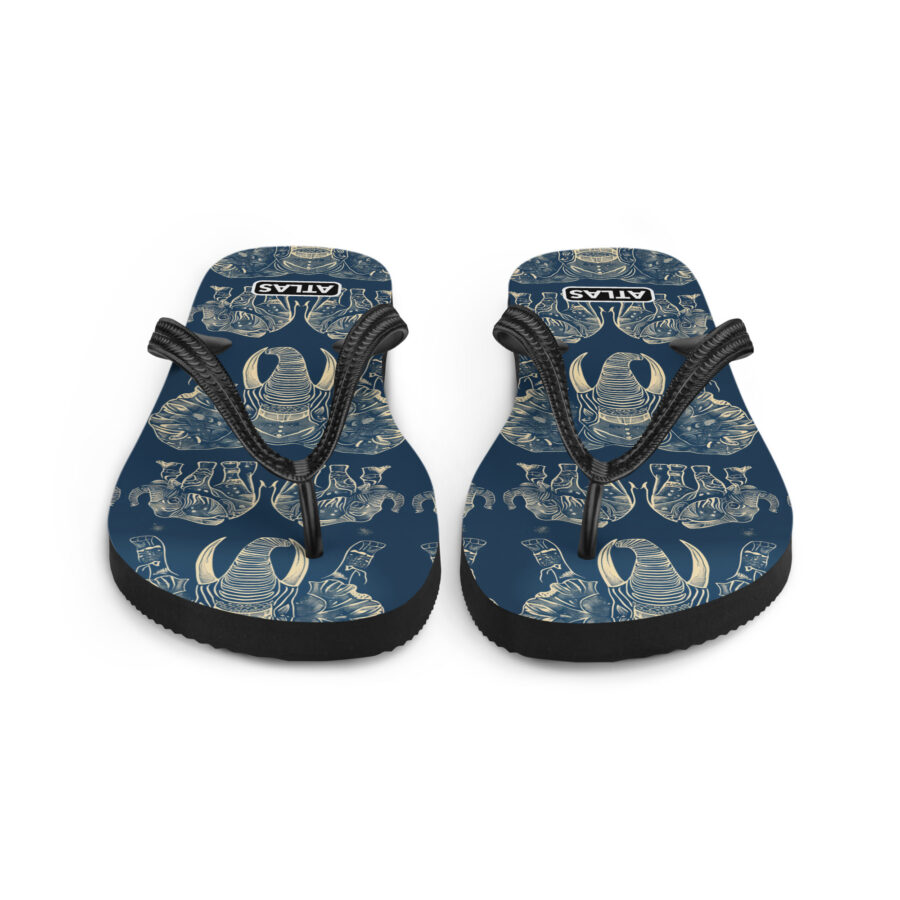 Elephant Flops Flops - white sole, front view