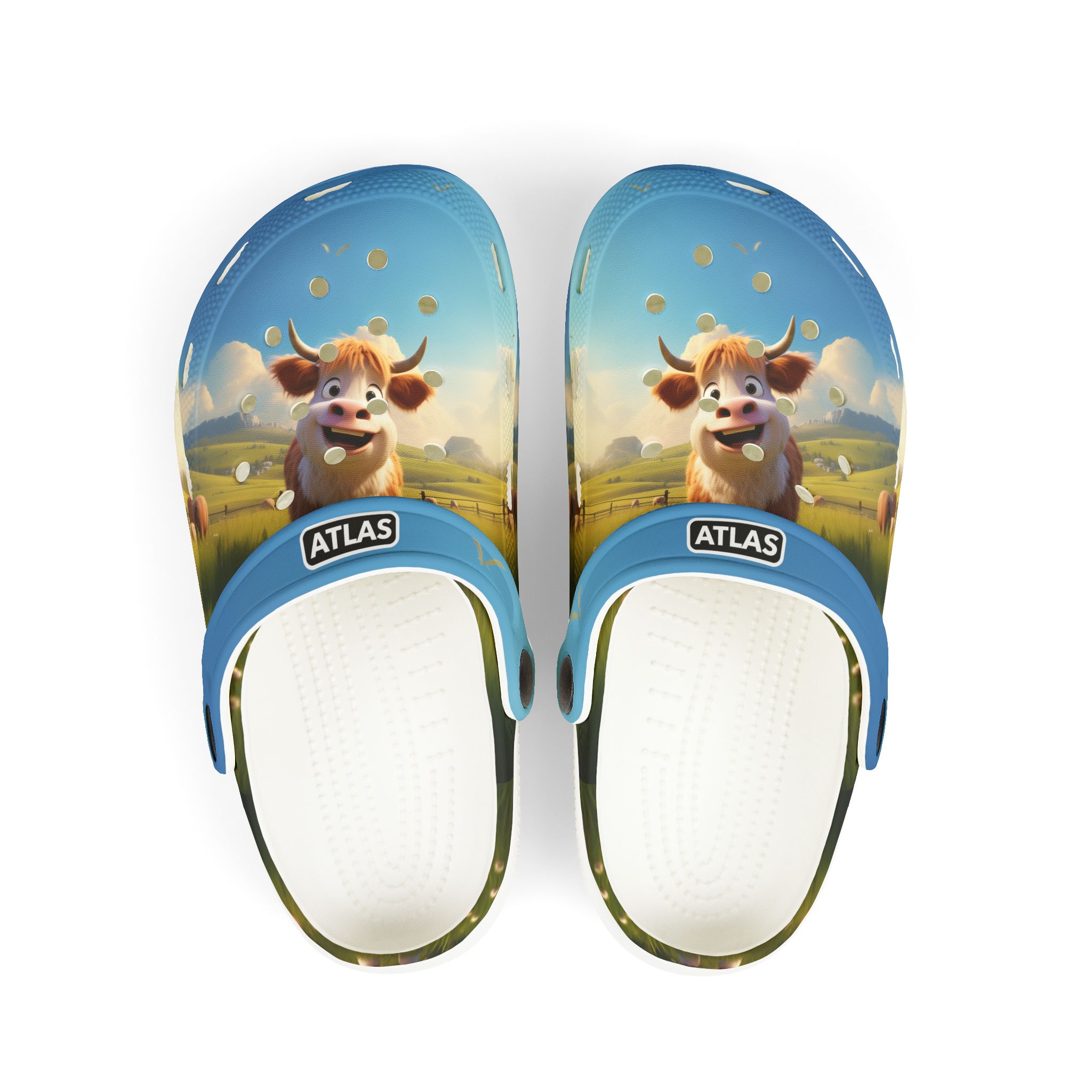 Cow Cuddles farm animal kids clog