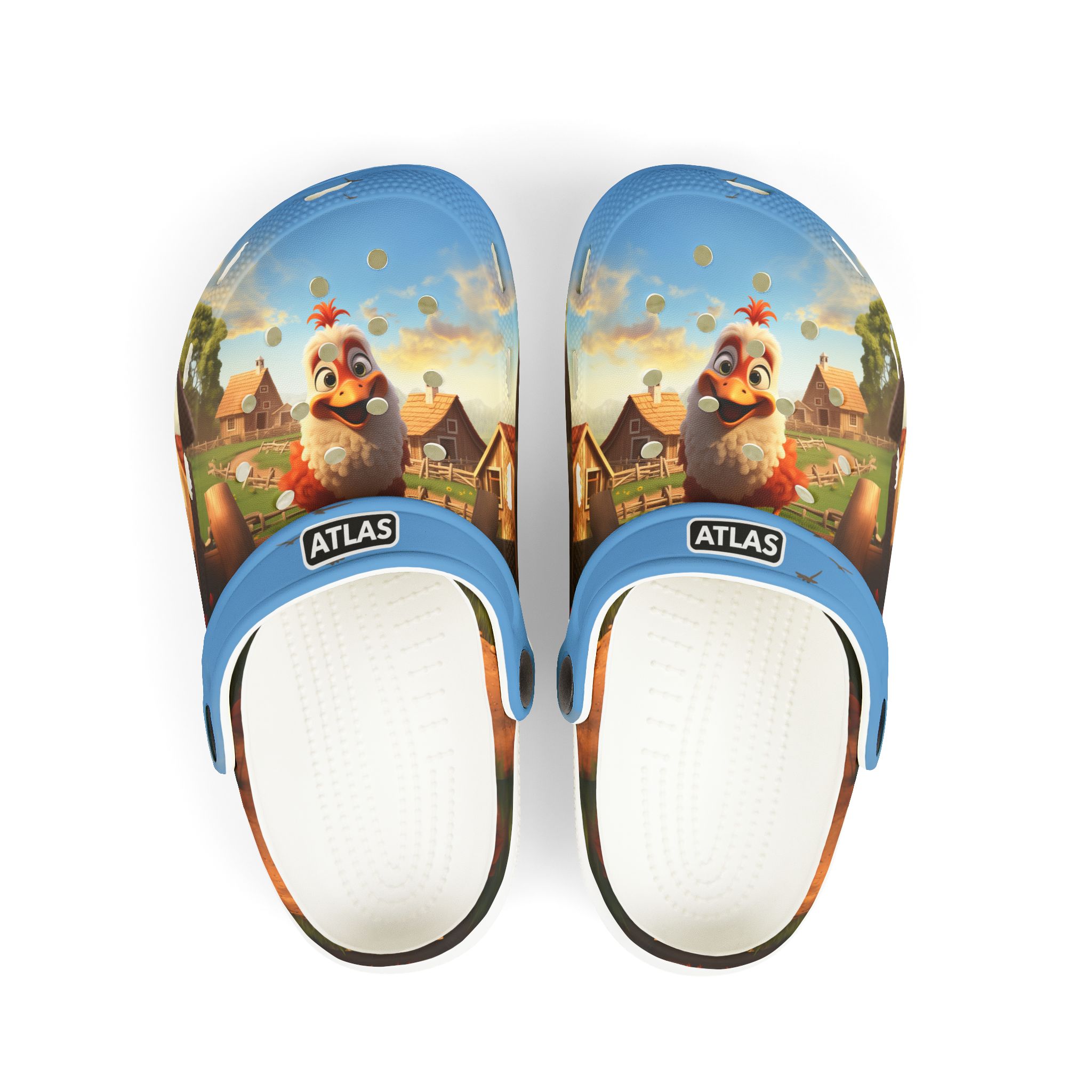 Henny Penny farm animal kids clog